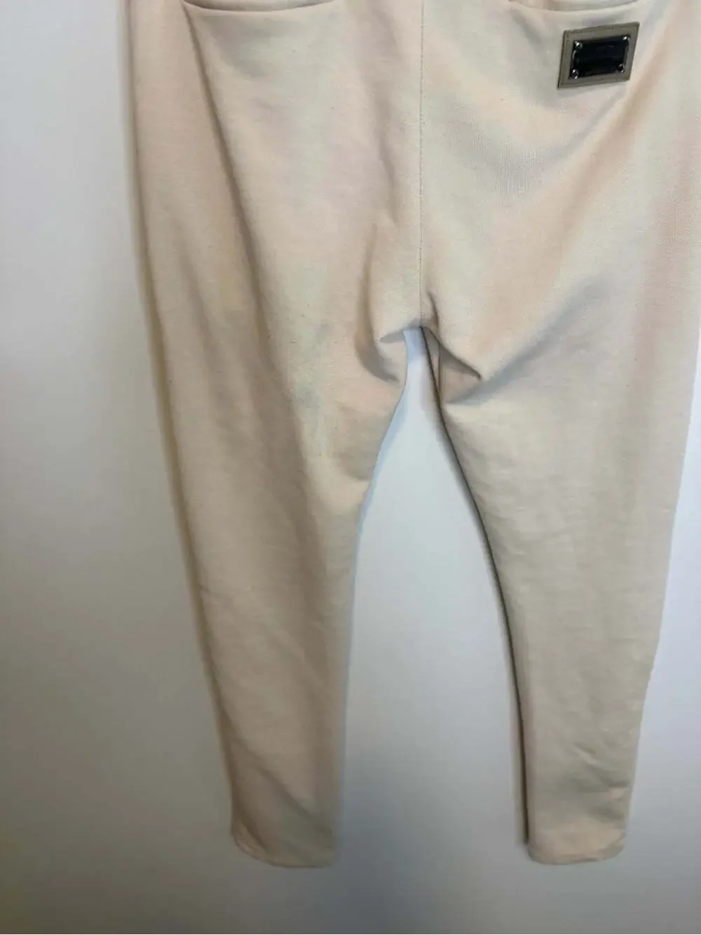 Dolce & Gabbana Men's Cream Jogger Pants size small